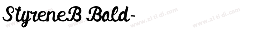StyreneB Bold字体转换
